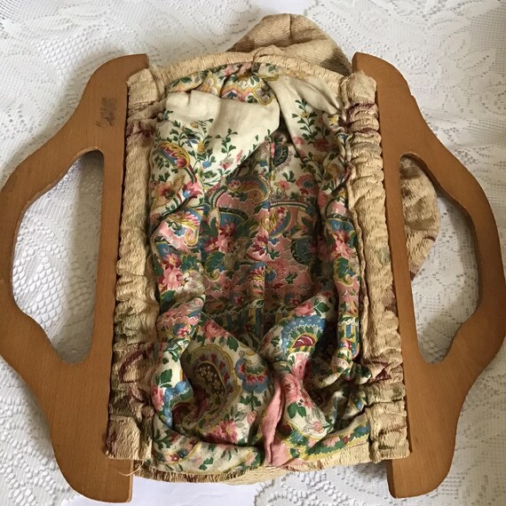 Vintage 1950's 1960's Handbag Sewing Tote Handmad… - image 4