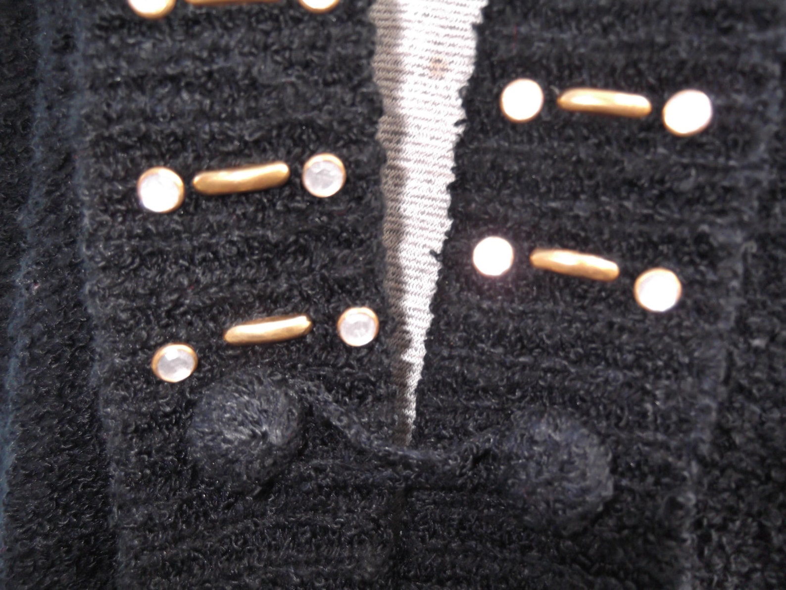 Vintage 1980s Sweater Cardigan Black Boucle Marshall-rousso - Etsy