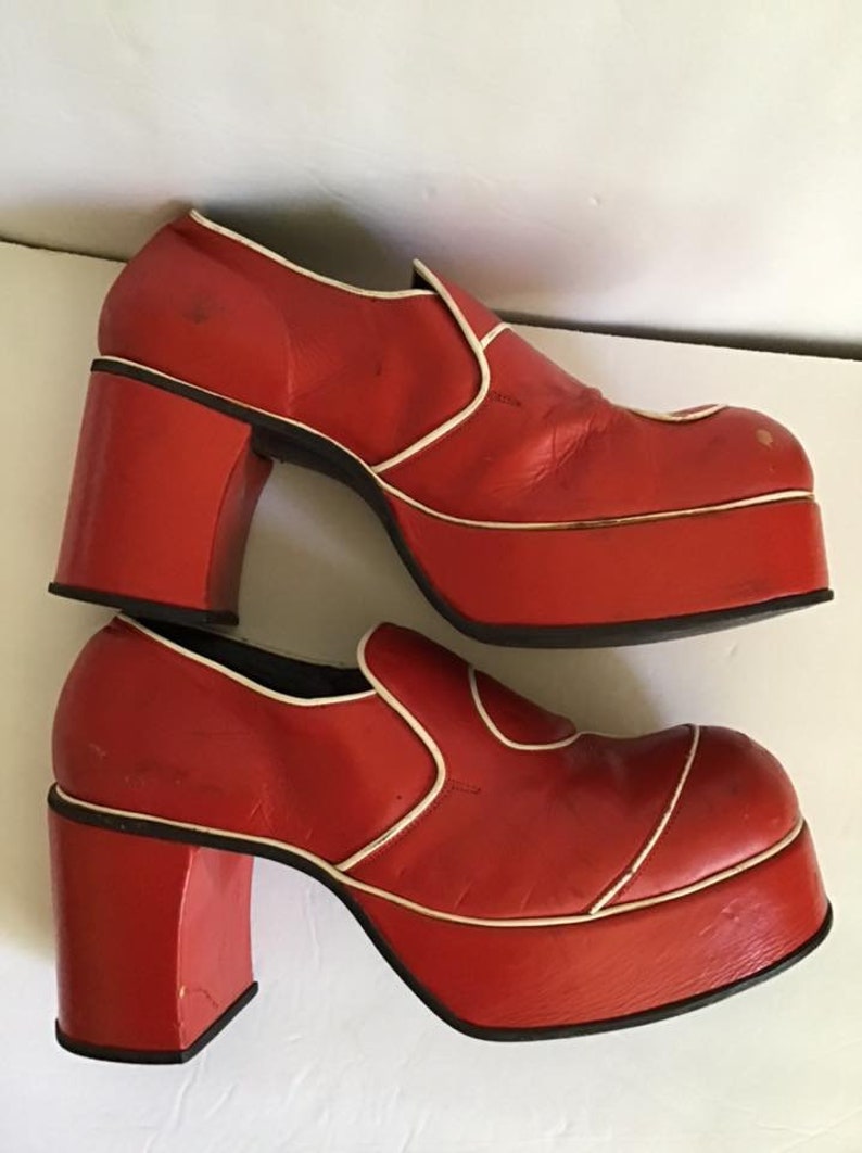 Platform shoes for men 1970's style platforms