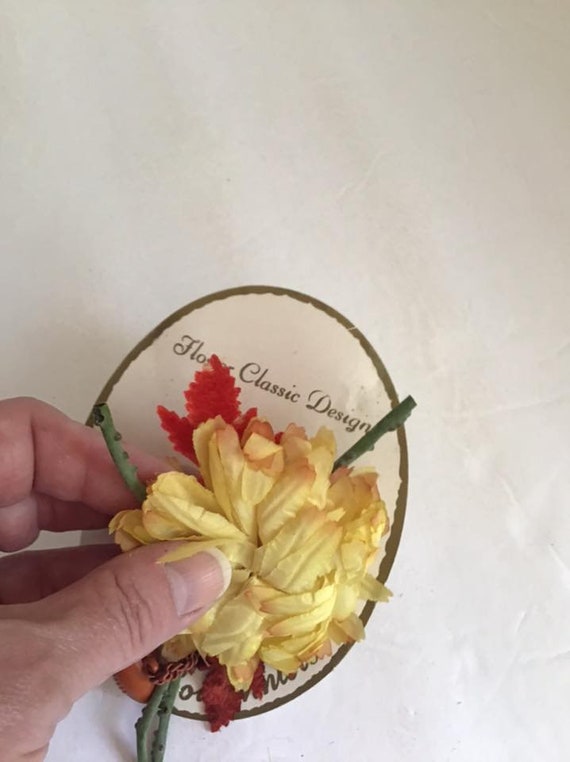 Vintage 1940's Corsage Boutonniere Deadstock On O… - image 3