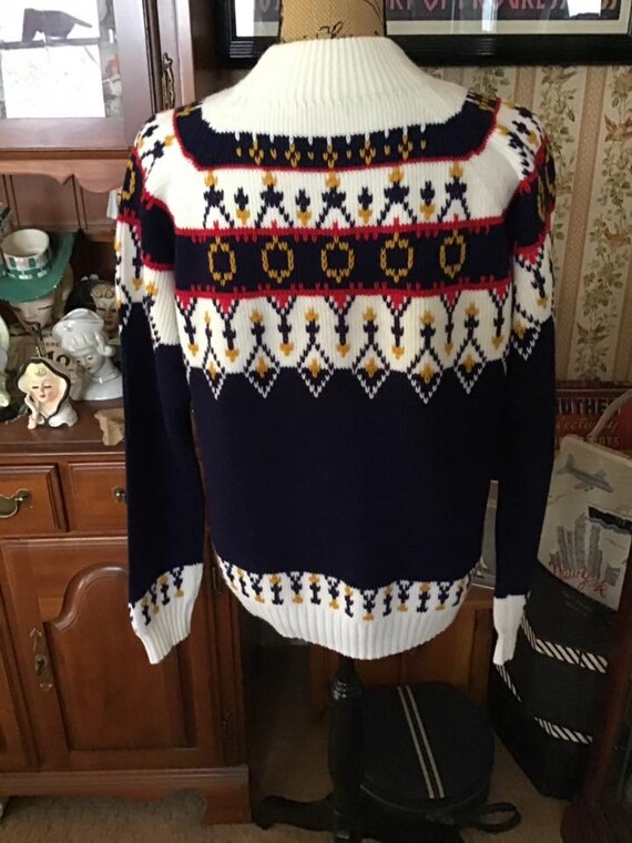 Vintage 1970's Sweater Ski Winter Acrylic *JCPENN… - image 8