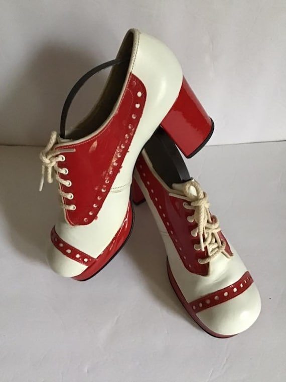Vintage 1960's 1970's Shoes Platforms RARE Spectator Oxfords Vintage 1960's 1970's Shoes Platforms RARE Spectator Oxfords