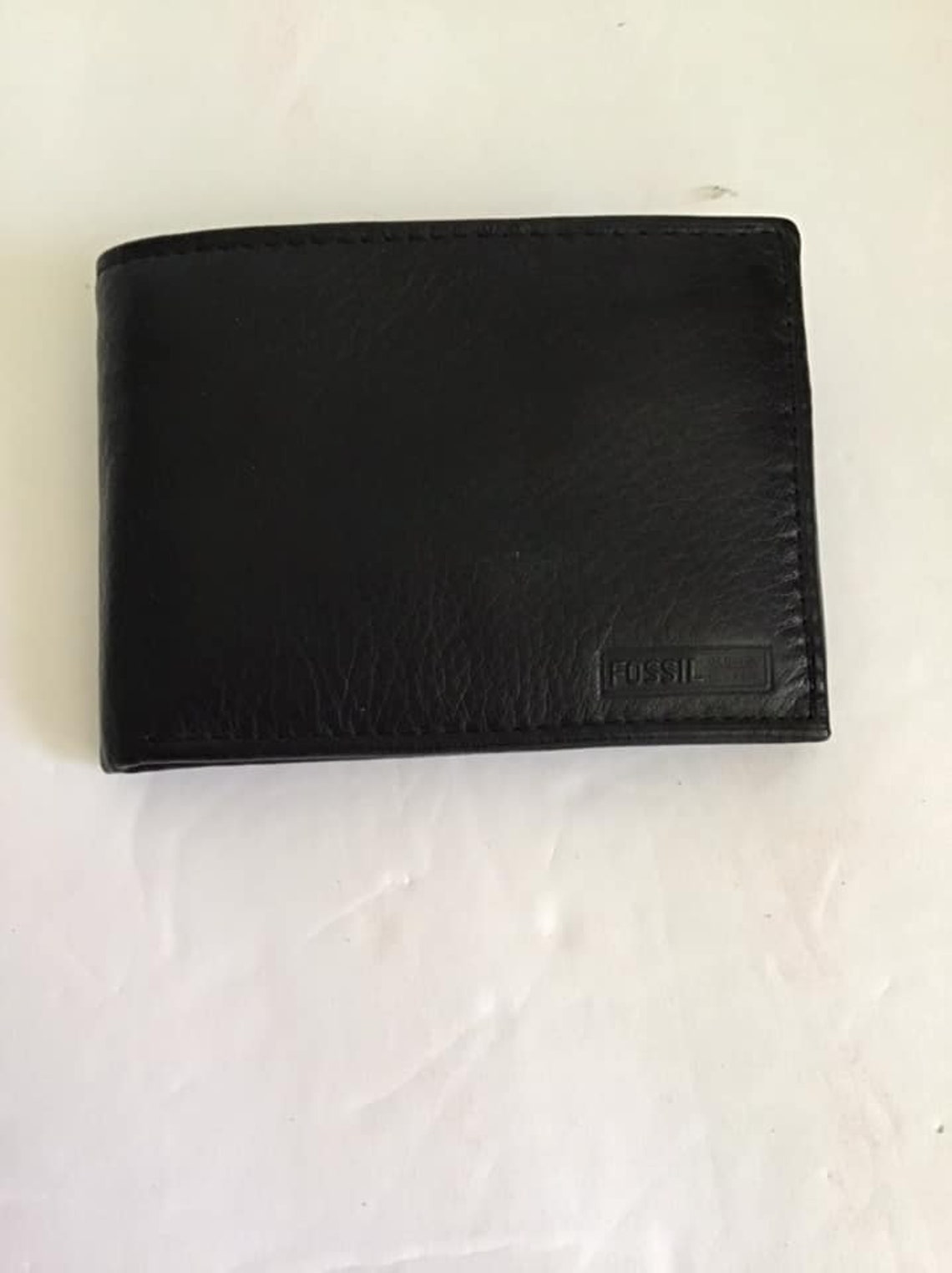Vintage 1990's Y2K Wallet Black Genuine Leather Mens | Etsy