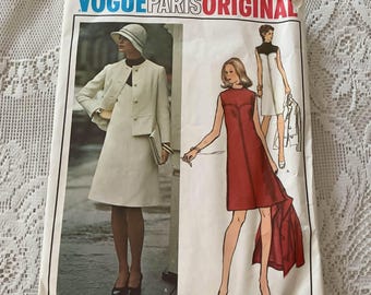 Ubrania z lat 60. w stylu vintage *Vogue Paris Original Molyneux* nr 2833