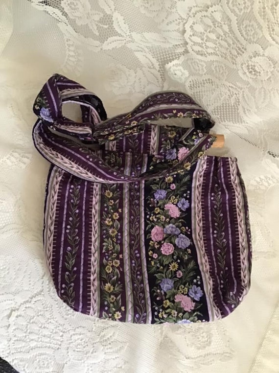 Vintage 1990's Y2K Purse Handbag Purple Lavender … - image 7