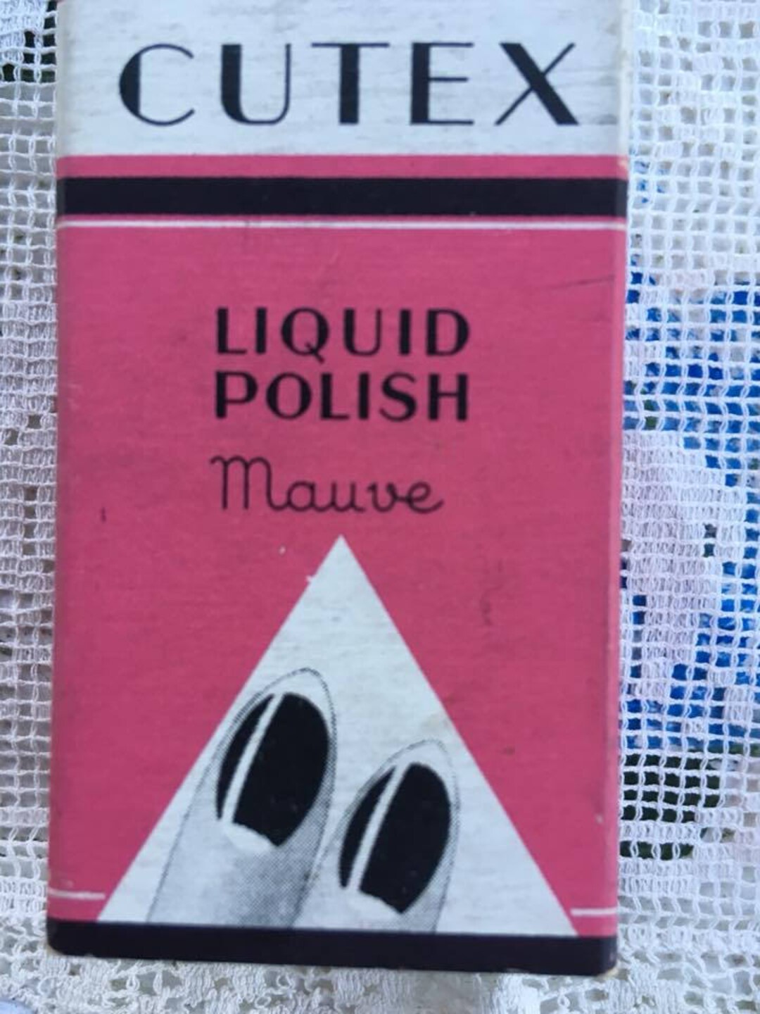 Vintage 1930s 1940s CUTEX Liquid Polish Box Mauve Color *the Box is ...
