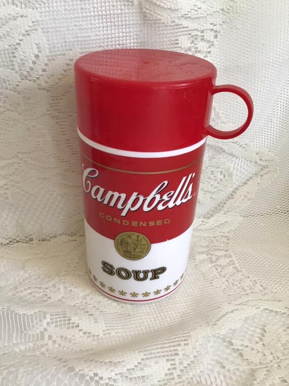 Campbell's キャンベル ホーローキャニスター 2個セット ビンテージ Vintage 1990's Thermos (dated 1998) Campbell's Thermos for Soup