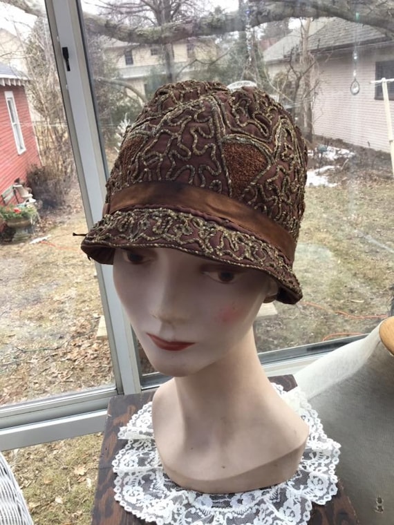 Vintage 1920's Cloche' Hat Little - Etsy