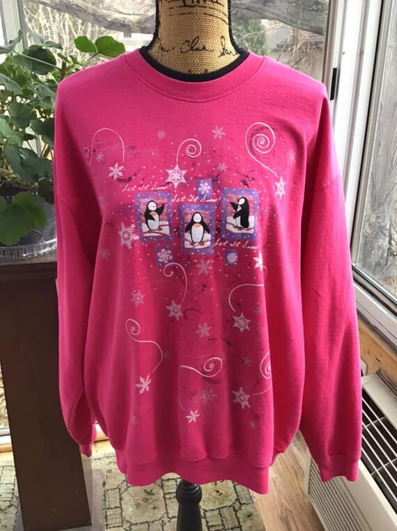 Vintage 1990's Sweatshirt Pullover "UGLY" Christm… - image 2