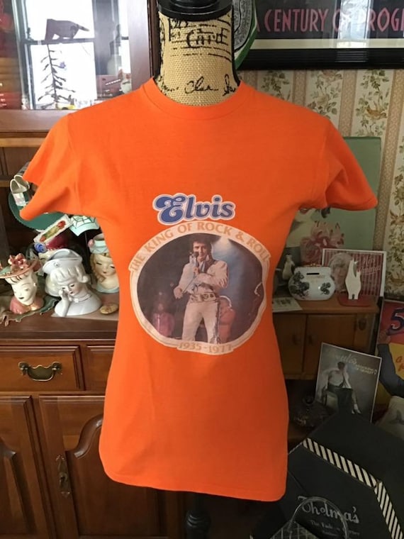 Vintage 1970's Tee Shirt (dated 1977) *the King of Rock & Roll
