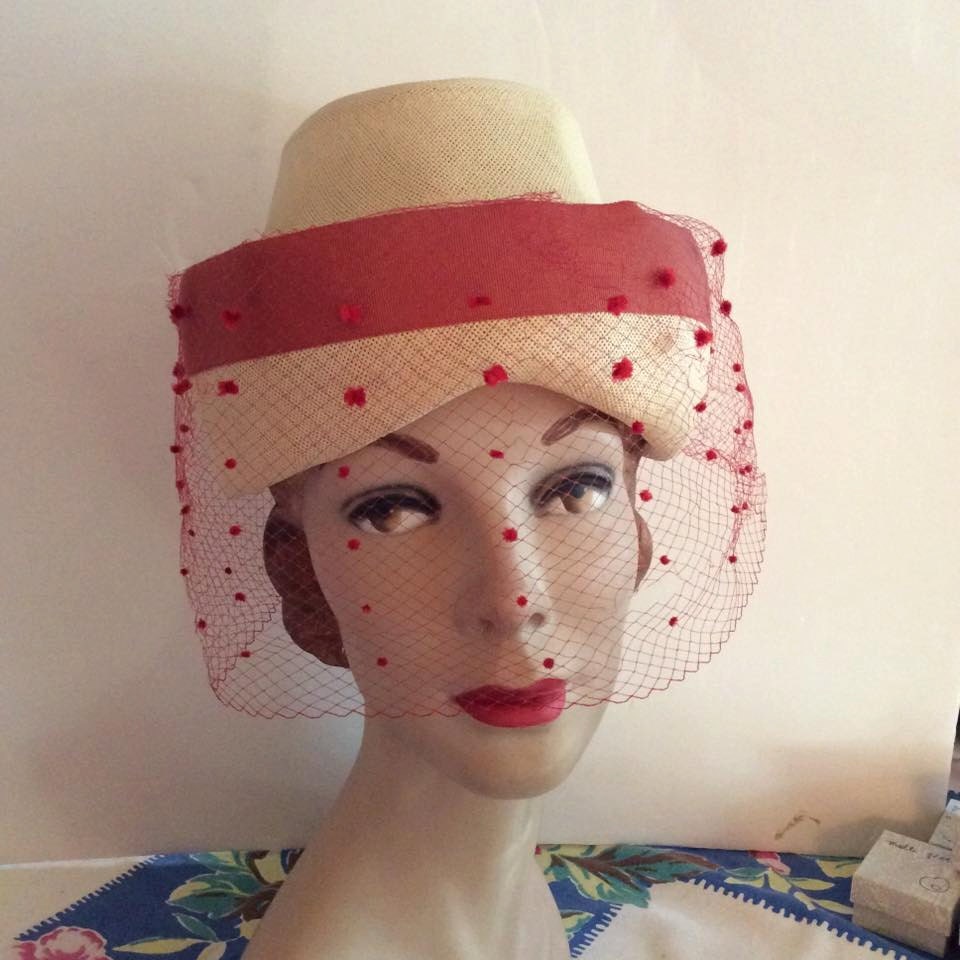 MARTELLI 麦わら帽子 ヴィンテージ 1950 年代 麦わら帽子 ベール Chez Original - Etsy 日本