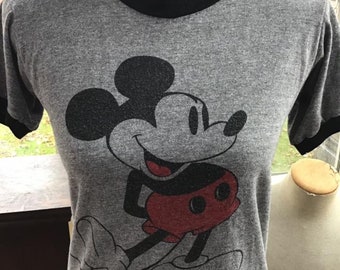 Vintage 1970s Mickey Mouse Blue Jeans, 36