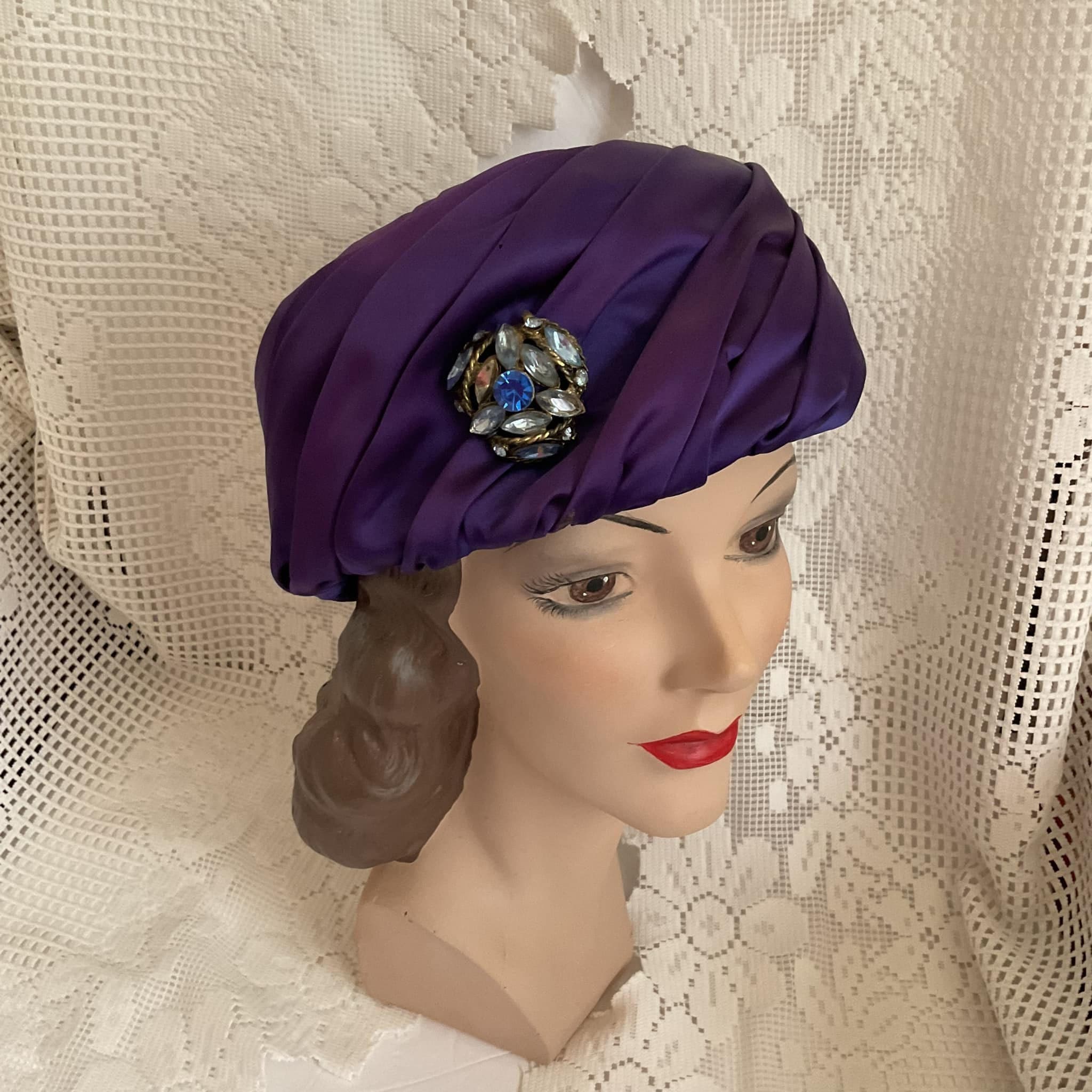 Purple Pill Box Hat - Etsy display picture 2