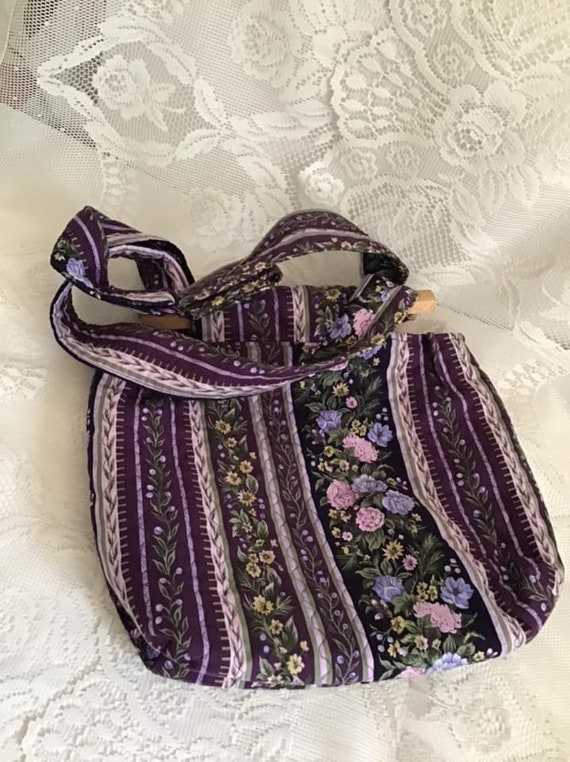 Vintage 1990's Y2K Purse Handbag Purple Lavender … - image 6