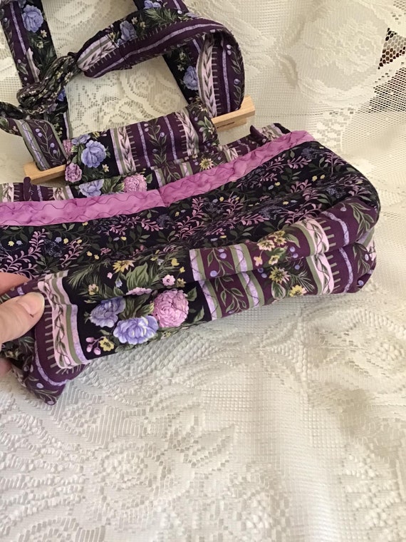 Vintage 1990's Y2K Purse Handbag Purple Lavender … - image 4