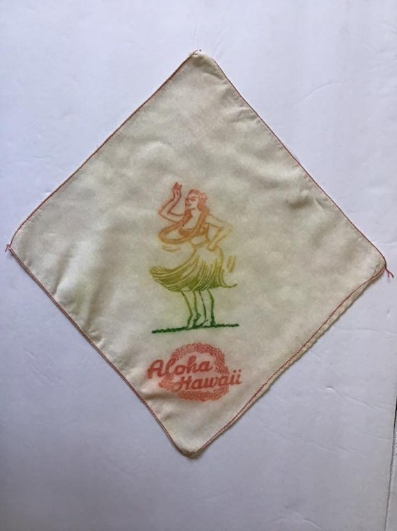Vintage 1950's Handkerchief Hankie Tourist Souven… - image 1