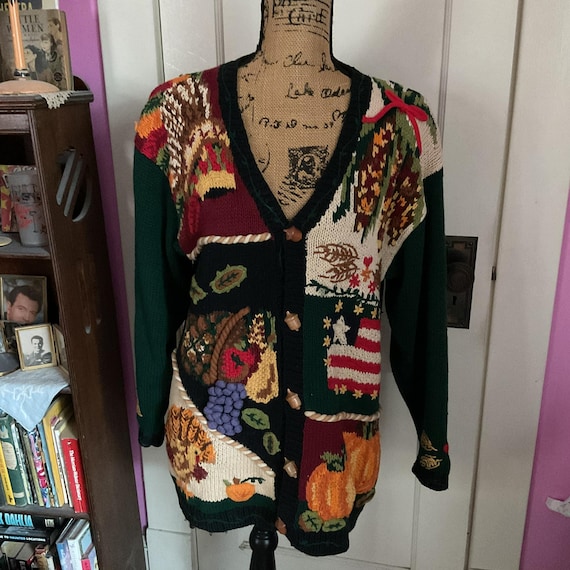 Vintage 1990's Sweater Cardigan Jumper *eagle's Eye Collectibles