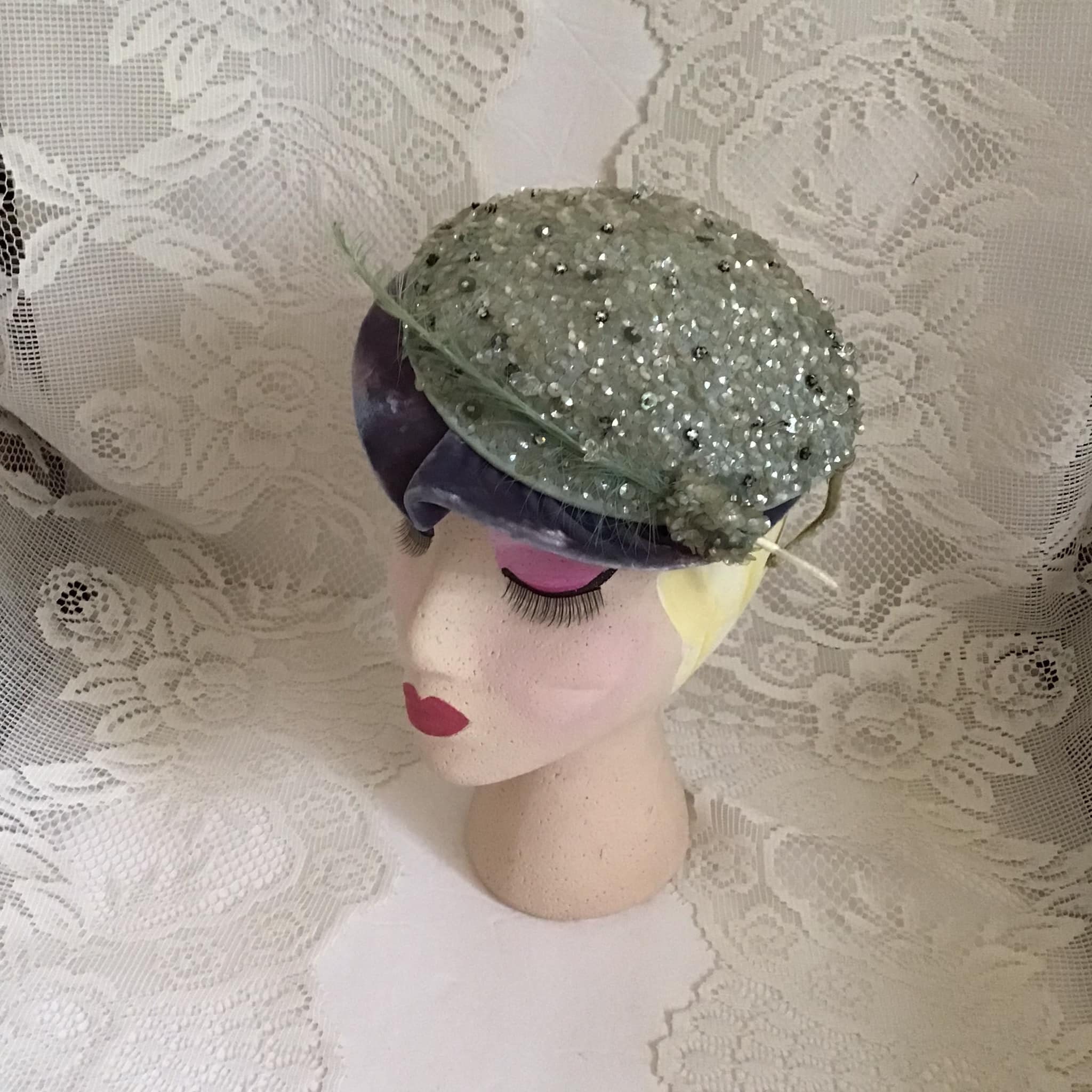Beaded Pillbox Hats - Etsy