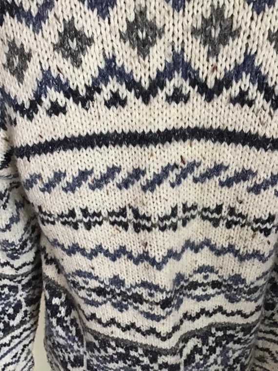 Vintage 1990's Sweater Cardigan Fancy Closures Li… - image 5