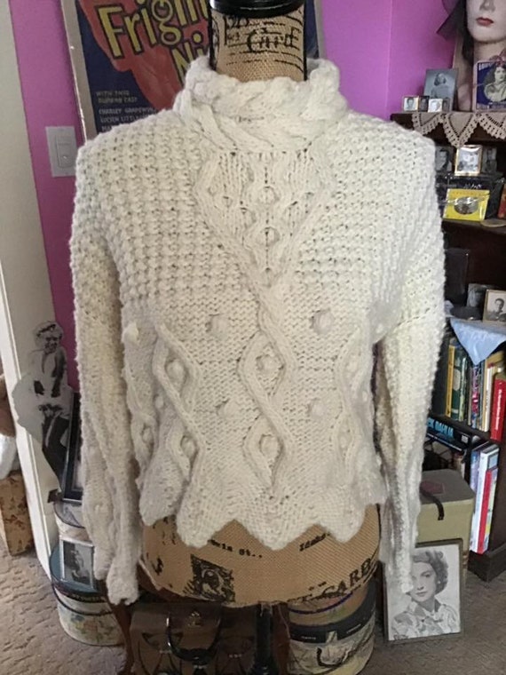Vintage 1990's Sweater *Handmade By Rainbow Craft… - image 2