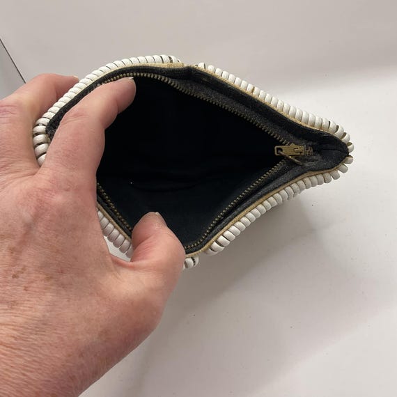 Vintage 1940's Clutch Handbag Telephone Cord Purs… - image 2