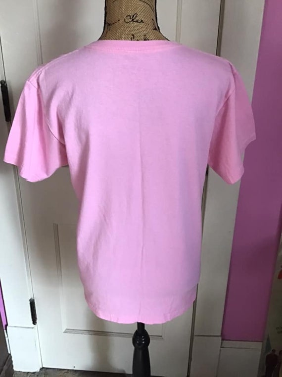 Vintage 1990's Y2K T Shirt Light Pink *Wisconsin*… - image 4