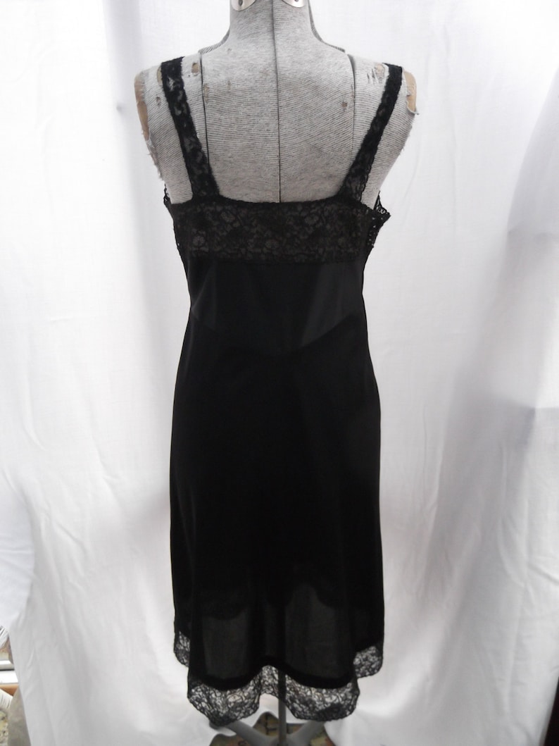 Vintage 1950s Slip Full Underslip Slip Dress Black Lingerie - Etsy UK