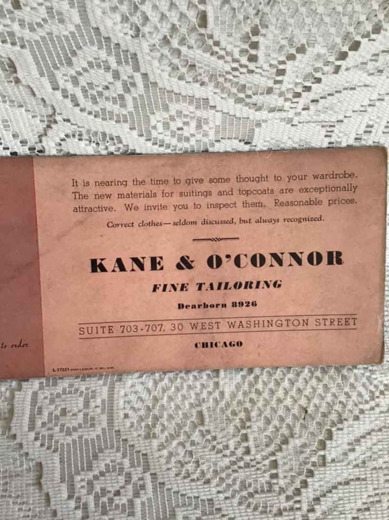 Vintage 1940's Ink Blotter Advertising kane & Etsy