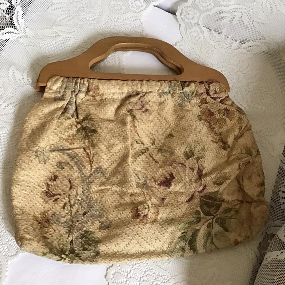 Vintage 1950's 1960's Handbag Sewing Tote Handmad… - image 6