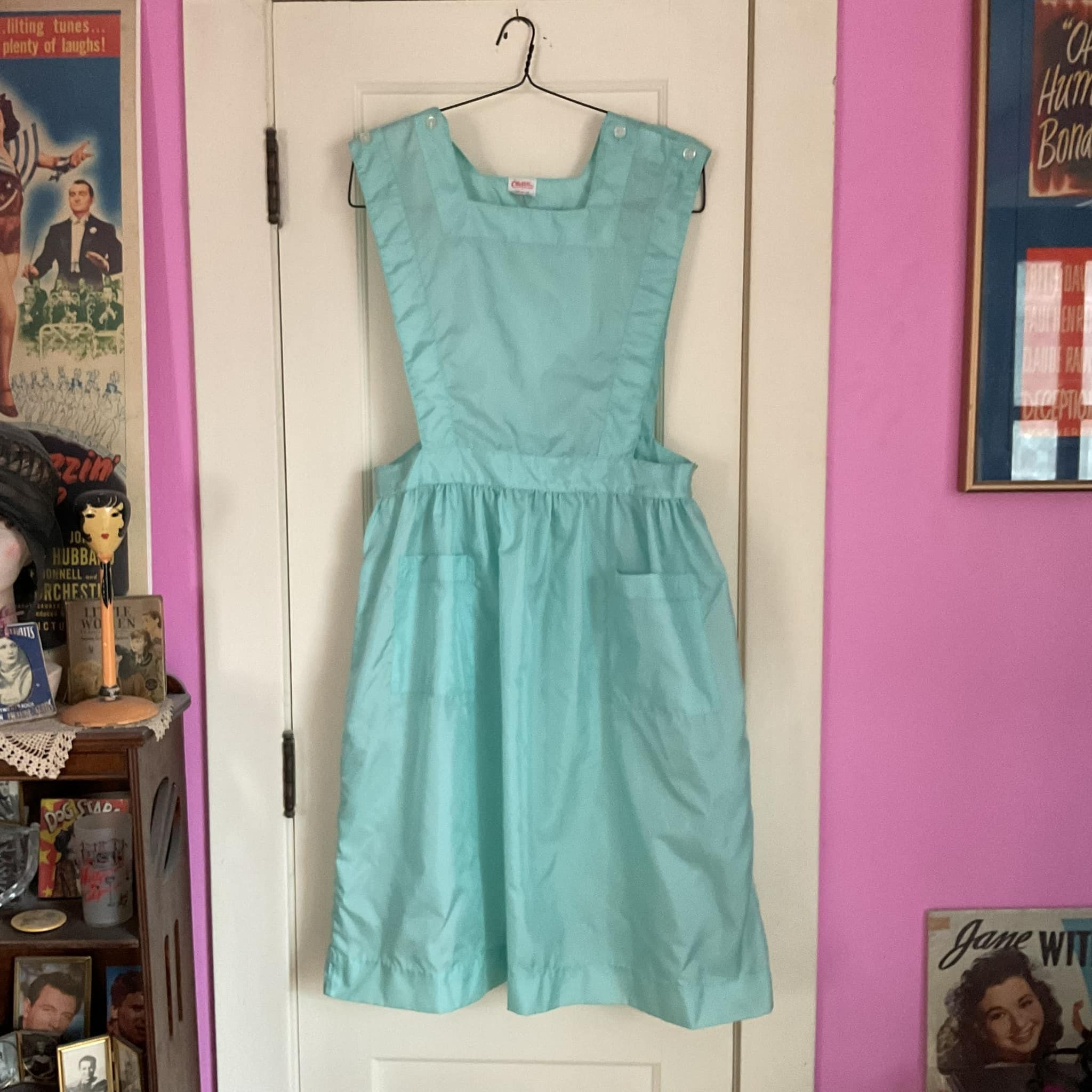 TimelessTreasuresVCB Vintage 1950 s 1960 s Pinafore Uniform Nurse Waitress Nursing Student Classic Uniforms All Nylon