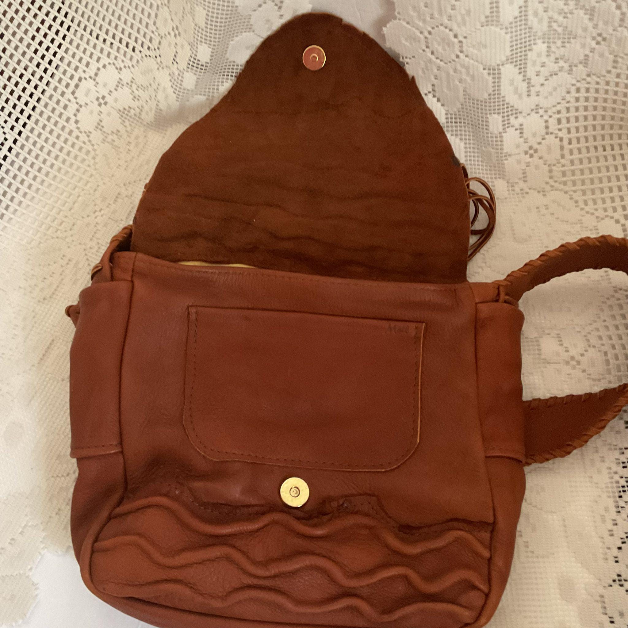Vintage 1990's Shoulder Bag Crossbody Artisan Designed & Handmade