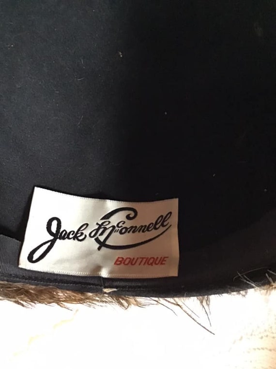 Vintage 1950's 1960's Hat *Jack McConnell Boutiqu… - image 2