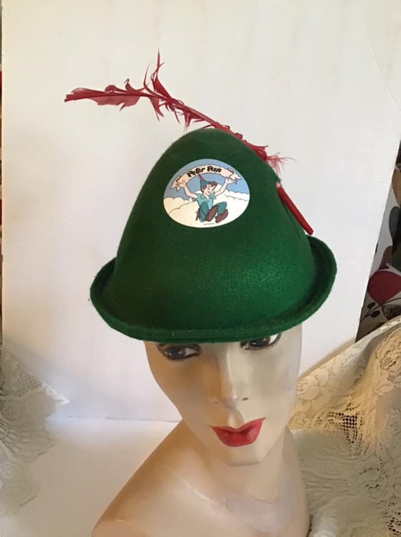 Vintage 1970's 1980's Hat Green Character Costume… - image 10