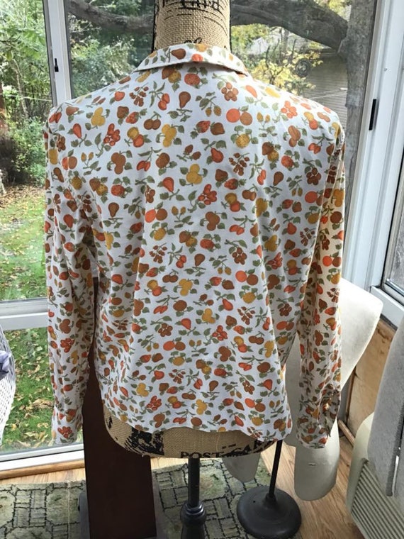 Vintage 1960s Blouse Top *laura Mae Life Blouse Washes Like A