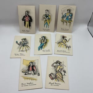 Juego de 8 cartas de bridge antiguas de los años 30, en stock, sin usar *The BUZZA Co. INC.* Se venden todas juntas