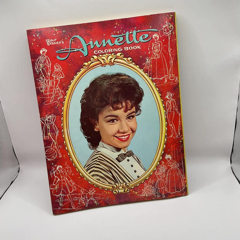 Vintage 1960's Coloring Book (dated 1961) *annette Funicello* Whitman ...