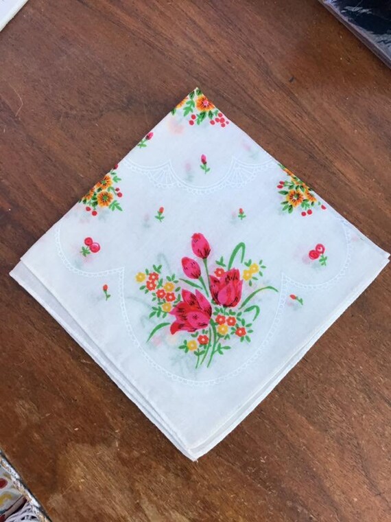 Vintage 1960's 1970's Handkerchief Hankie Deadsto… - image 4
