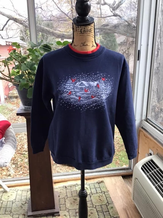 Vintage 1990's Y2K Sweatshirt Pullover "UGLY" Chr… - image 1