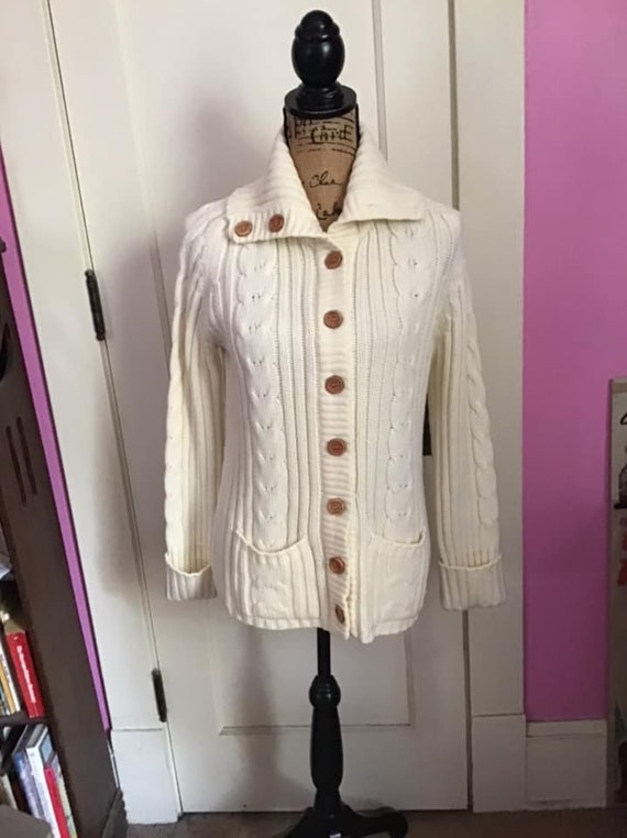 Vintage 1980's Cardigan Button Down Sweater Jumper