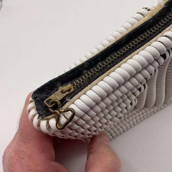 Vintage 1940's Clutch Handbag Telephone Cord Purs… - image 4