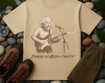 Einstein Guitar T-Shirt | Theory of Rock Music Graphic Tee