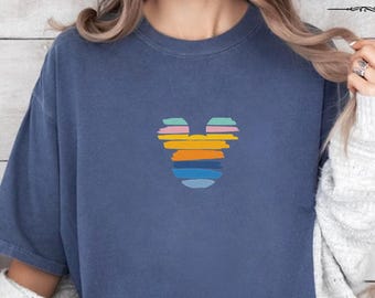 Embroidered Vintage Mickey Mouse Shirt, Disney Mickey T-Shirt, Retro Mickey Shirt, Disney Trip Shirt,  Mickey Shirt