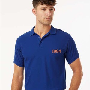 Embroidered 1994 Polo Shirt, Custom Year Polo Shirt, Custom 1994 Polo Shirt, Any Year Polo Shirt, Personalized Year Tee