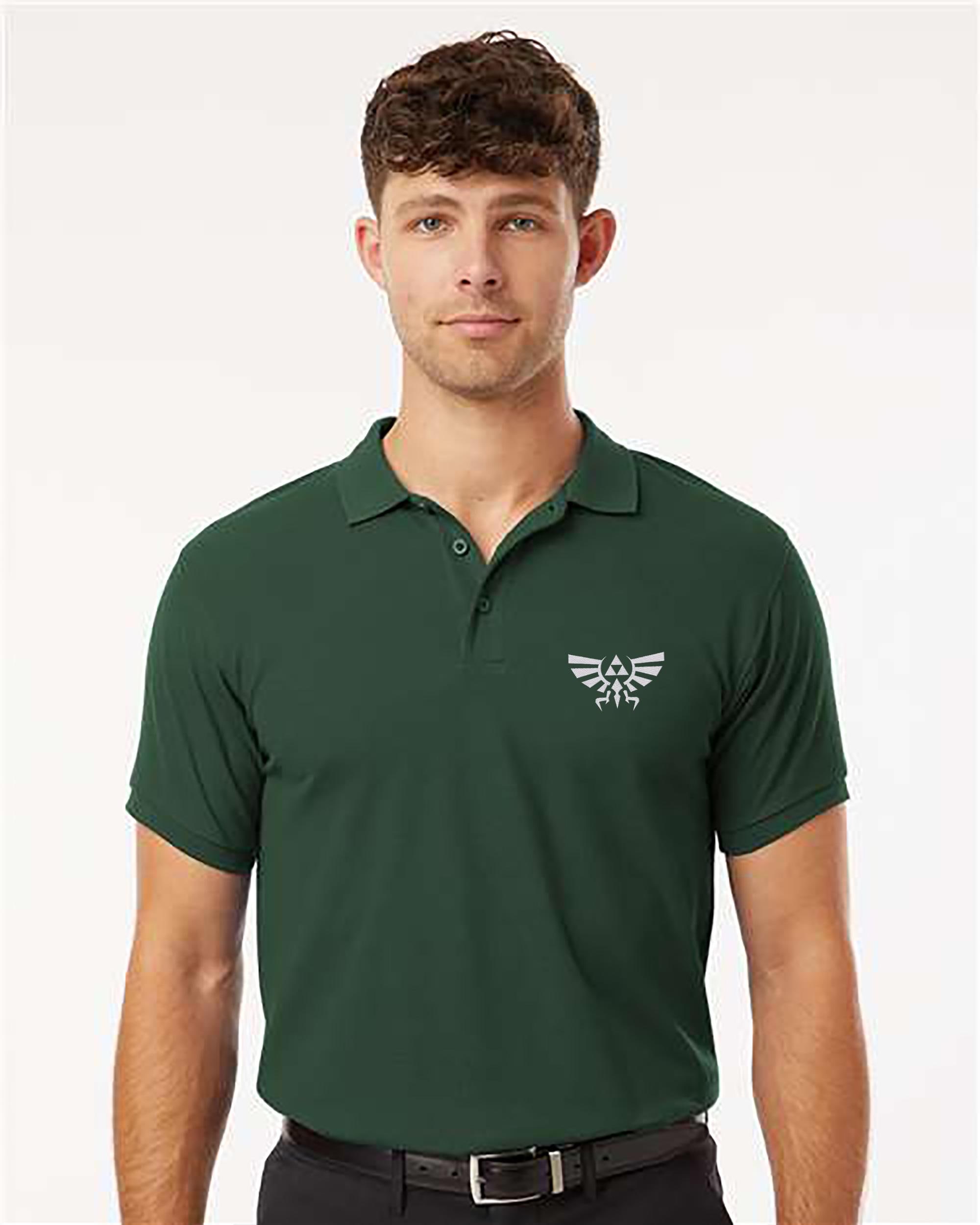 Embroidered Hyrule Royal Crest Polo Shirt, the Legend of Zelda