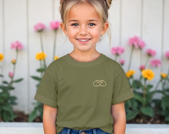 Cute Kissing Frogs Embroidered Toddler Shirt, Frog Baby Onesie, Frog Baby Outfit, Embroidered Kids Sweatshirt, Funny Frog Lover Outfit