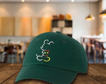 Embroidered Mickey Mouse Baseball Hat, Mickey Ears Embroidered Hat, Magic Kingdom Hat, Disney Trip Hat, Family Vacation Wear