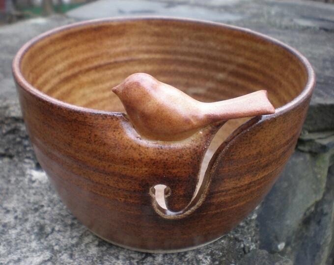 Yarn Bowl Little Bird Yarn Bowl Sparrow Bowl Etsy