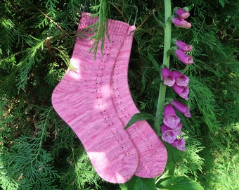 Knitting Pattern ~ Foxglove Socks