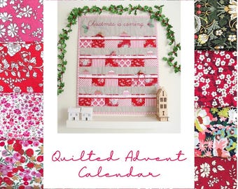 Paper Pattern ~ Quilted Advent Calendar with 24 pockets