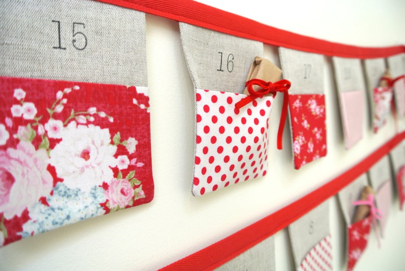 Pattern 24 Pocket Bunting Advent Calendar PDF Pattern image 3